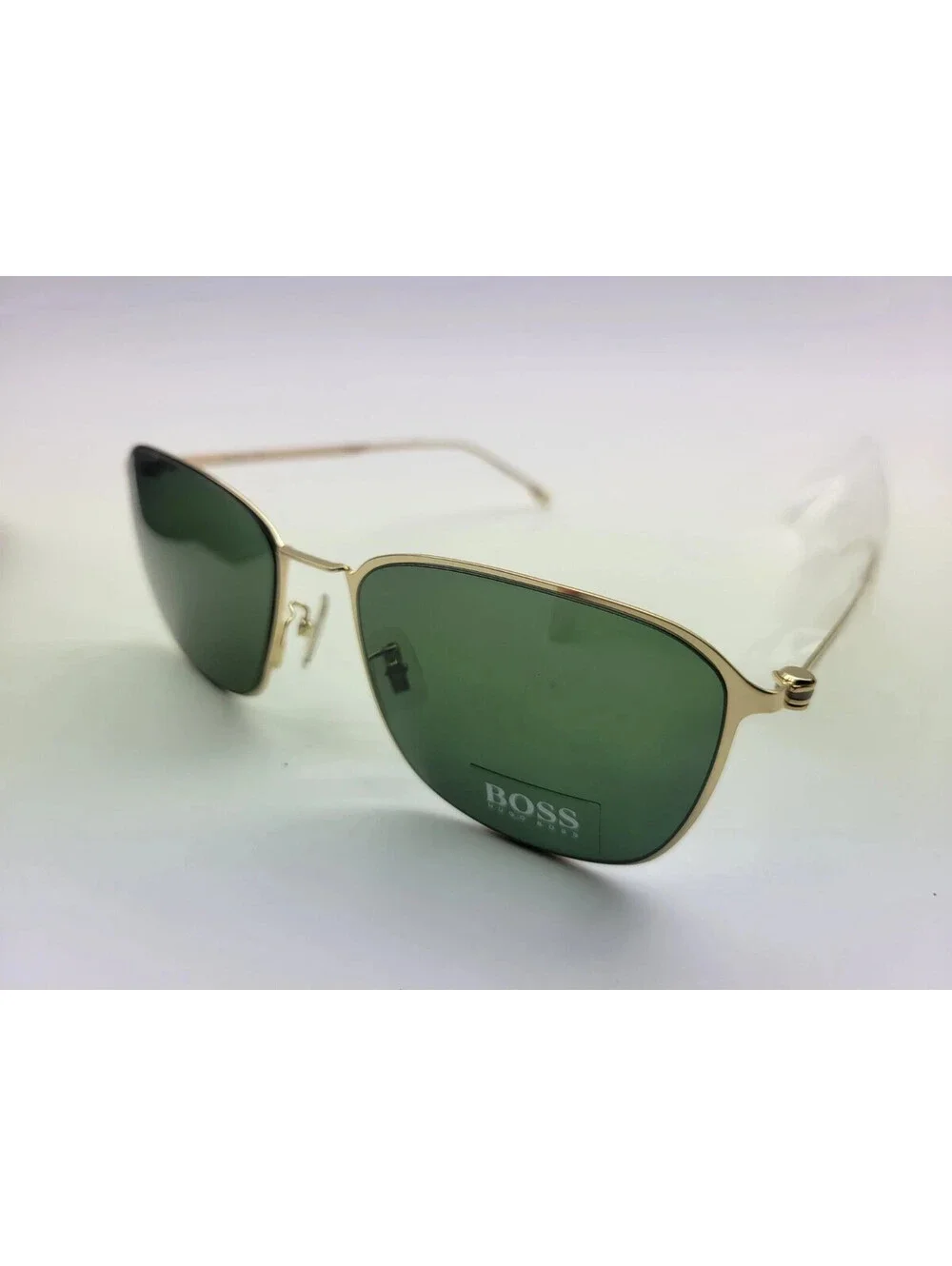 Hugo Boss Men's Sunglasses 1405/F/SK 0J5G QT Green/Gold + Case & Cleaning Cloth
